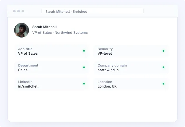 Enrich profile